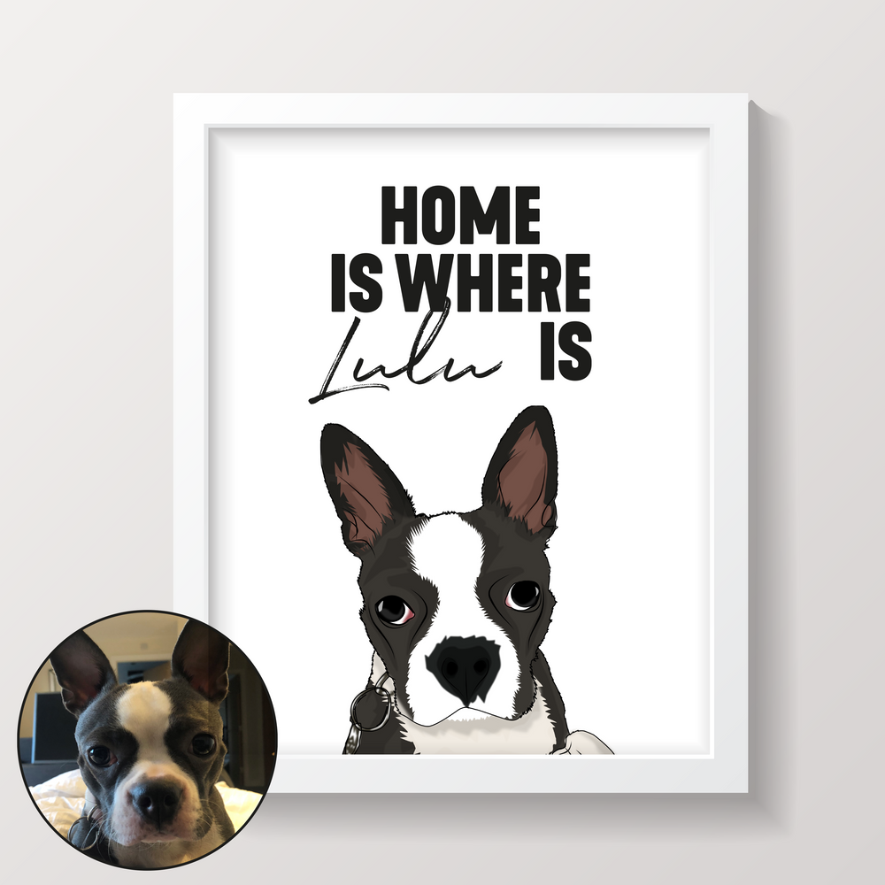Home Is Cartoon Pet Print #1 image